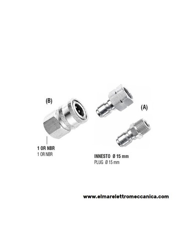 Fig m attacco - 3/8", rapido