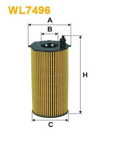 Wl7496 filtro olio per - olio,