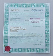 ROLEX Garanzia Warranty Booklet Paper "Vintage" - Anni '70 '80