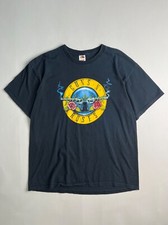 GUNS N ROSES BIG PRINT FRUIT OF THE LOOM VINTAGE T-SHIRT ROCK BAND XL