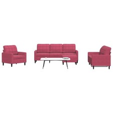 Set di Divani 3 pz con Cuscini