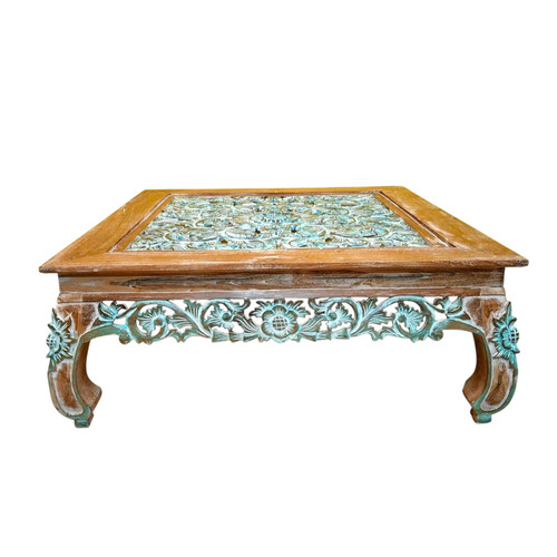 Tavolino etnico legno teak
