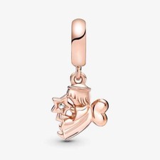 Charm Pandora Angelo Custode Pendente 789650c01 Lega Oro Rosa Ciondolo Stella
