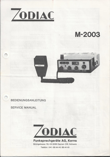 2003 zodiac cb - zodiac,