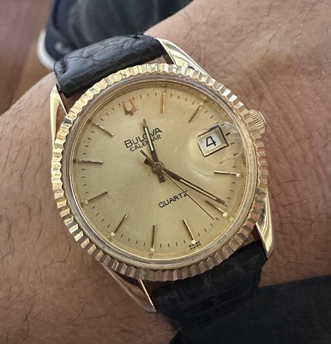 Bulova vintage watch date just - vintage,