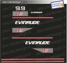 Adesivi motore marino fuoribordo Evinrude 9.9 cv
