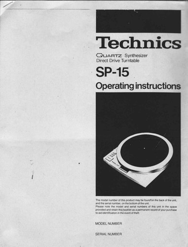 Technics giradischi - technics, sp-15