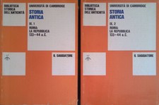 Storia Antica. Roma e la Repubblica vol. IX-1, vol. IX-2.  DUE VOLUMI