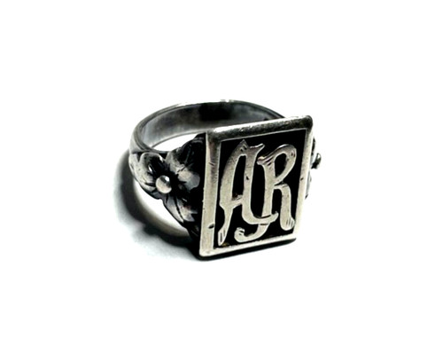 Anello uomo antico argento - , 800