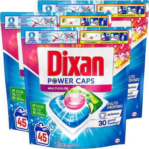Dixan power caps - 3x, multicolor