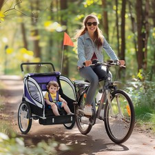 Rimorchio Bici Bambini Doppio