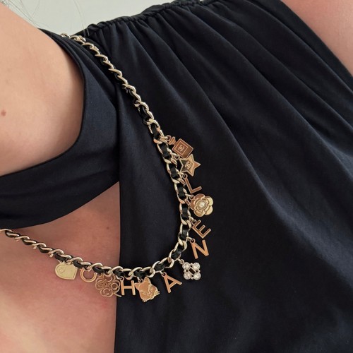 Chanel gold chainlink black - chanel,