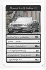 Carte Mercedes Benz - SL