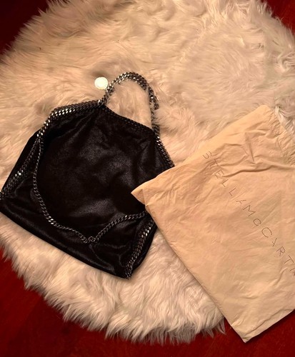 Borsa falabella nera ecopelle - borsa,