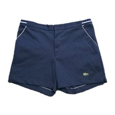 🔥 Pantaloncini Tennis Uomo Lacoste Navy Taglia 36 Elasticizzati Vita Logo Sport Retrò 🔥