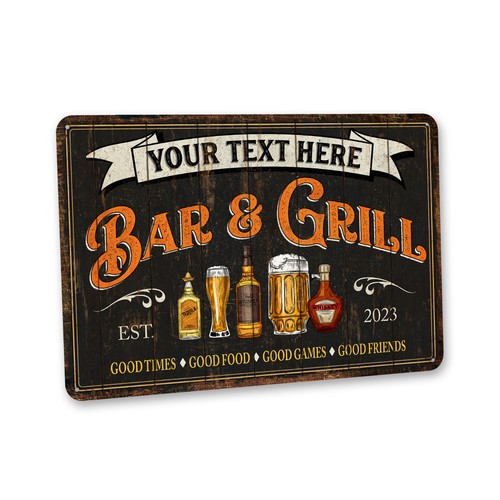 Insegna bar grill - insegna,