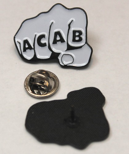 Acab fist pin - acab,