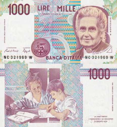 Italy 1000 lire 1990 - lire, unc