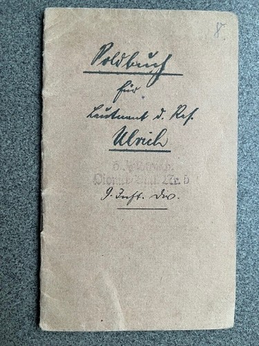 Ww1 soldbuch tedesco - ww1, 5