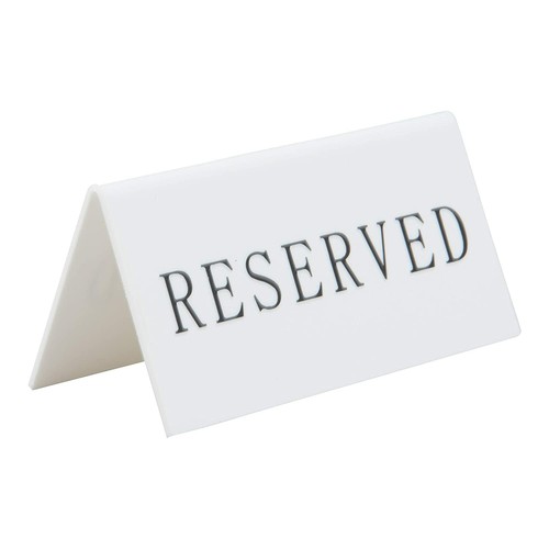 Segnaposto reserved bianco - reserved,