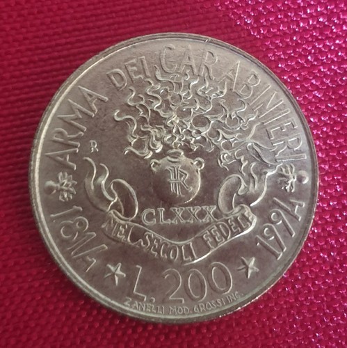 200 lire corpo carabinieri - lire,