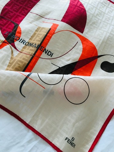 Sciarpa seta fendi monogram - sciarpa,