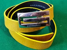 CINTURA  IN PELLE DI COLORE GIALLO OCRE DELLO STILISTA GAZZARRINI