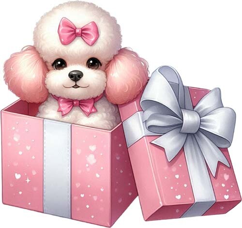 Confezione regalo cucciolo - confezione,