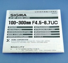 Manuale di istruzioni Sigma