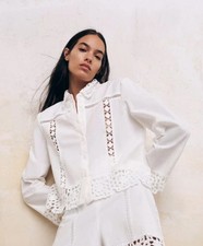 ZARA camicia all'uncinetto XL