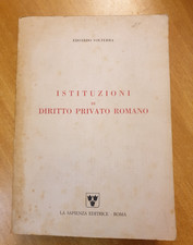 ISTITUZIONI DI DIRITTO PRIVATO ROMANO - VOLTERRA EDOARDO - LA SAPIENZA - 1988