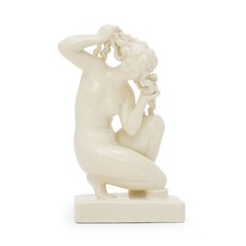 Scultura “Venere di Rodi” in ceramica a smalto bianco di Icaro Rodi, anni’30