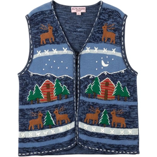 Maglione gilet star blue - maglione,
