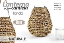 LANTERNA TONDA PORTACANDELA