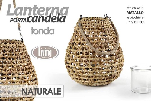 Lanterna tonda portacandela - lanterna,