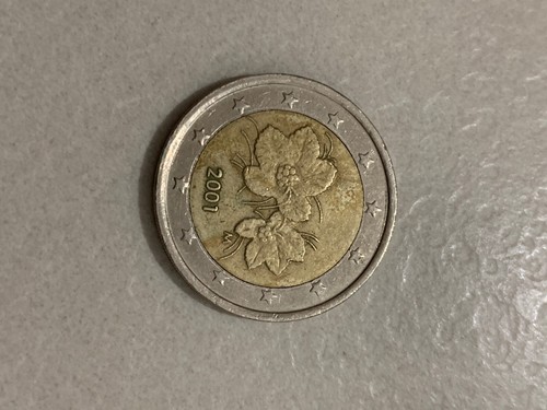 Rara moneta euro fiori - rara,