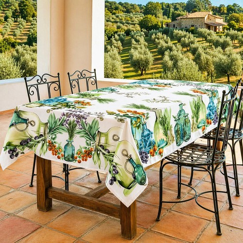 Rectangular tablecloth pure - tablecloth, in