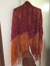 Scialle Etnico In Pura Seta