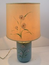 ABAT JOUR LUME TAVOLO ceramica stoffa lampada vintage R T M Bassano Del Grappa
