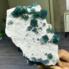 3,15 libbre naturale trasparente verde cubo fluorite cristallo minerale esemplare/Cina