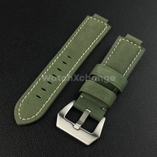 Green Frosted Leather Watch