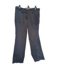 Pantalone formale Prada donna nero strech nylon gamba dritta taglia Eu42 UK 10 12