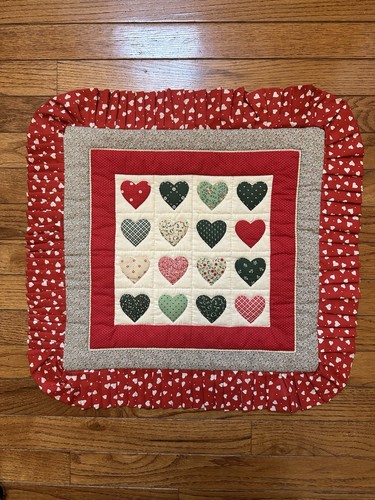 Nos cuscino cuore trapuntato - cuscino,