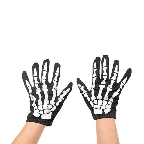 Guanti punk unisex teschio - unisex,