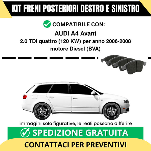 Pastiglie freno posteriori - pastiglie,