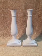 Portacandele ceramica bianca