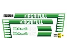KIT ADESIVI TRATTORE AGRIFULL 65 COMPLETO DI SIMBOLI E AVVERTENZE