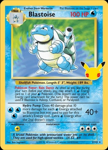 Blastoise cel 102 - -, eng