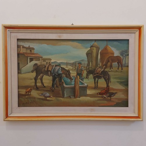 Quadro olio tavola - quadro,