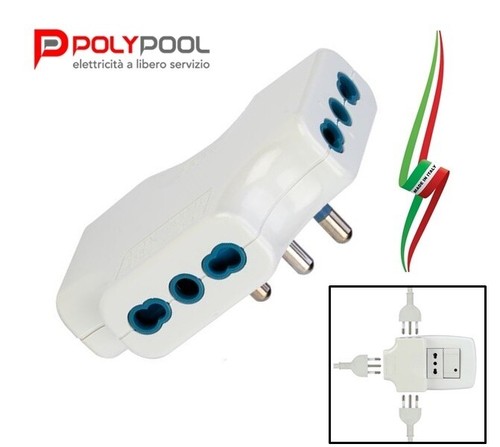 Adattatore multipresa piatta - adattatore,